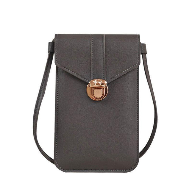 1PC Touch Screen Cell Phone Bag Crossbody Clear Window Mobile Phone Bag Purse AU - Aimall