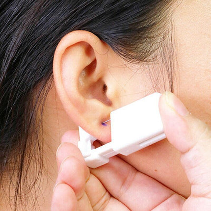 Disposable Sealed Nose Piercing Gun Kit Tool With 316L Stud Bone With Gem 1PC - Aimall