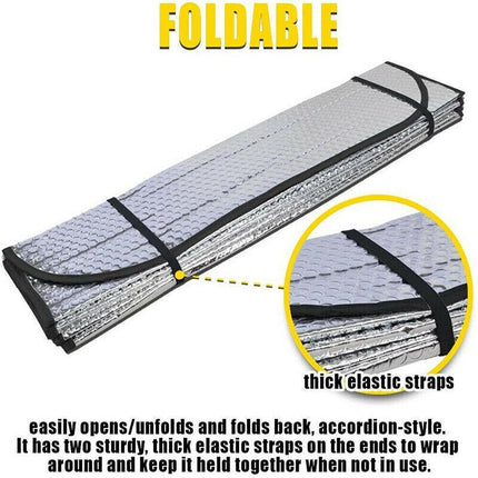 Car Windscreen Sun Shade Heat Reflective Windshield Front Rear Window UV Block - Aimall