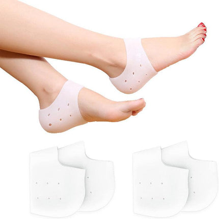 Silicone Gel Heel Socks Cracked Foot Skin Care Protector Sleeve Pain Relief AU - Aimall