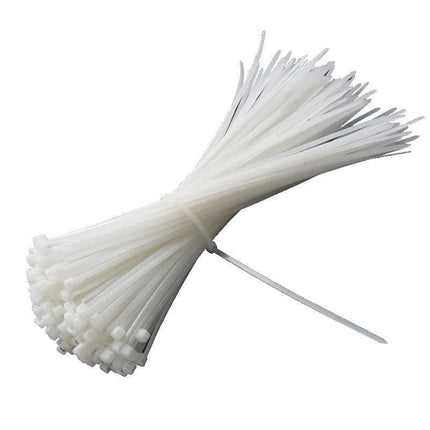 250-1000x Cable Ties Zip Ties Nylon UV Stabilised Bulk White Clear Cable Tie AU - Aimall