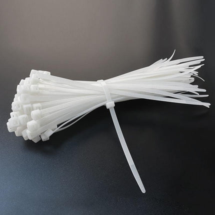 250-1000x Cable Ties Zip Ties Nylon UV Stabilised Bulk White Clear Cable Tie AU - Aimall