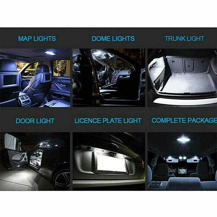 2 PCS 1W 31MM 12 SMD LED Festoon Interior Car Light Bulb Bright White Dome Lamp - Aimall