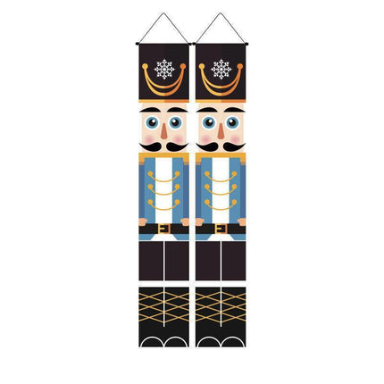 Nutcracker Soldier Door Banner Couplet Merry Christmas Xmas Decoration Ornaments - Aimall