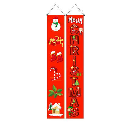 Nutcracker Soldier Door Banner Couplet Merry Christmas Xmas Decoration Ornaments - Aimall