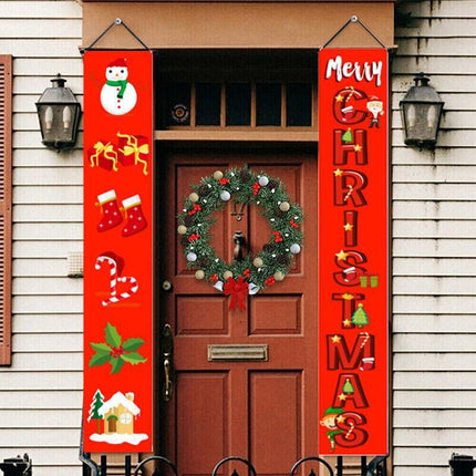 Nutcracker Soldier Door Banner Couplet Merry Christmas Xmas Decoration Ornaments - Aimall