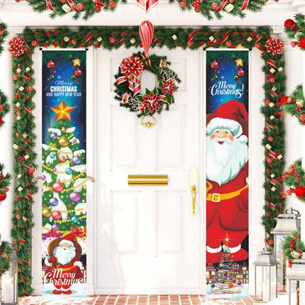 Nutcracker Soldier Door Banner Couplet Merry Christmas Xmas Decoration Ornaments - Aimall