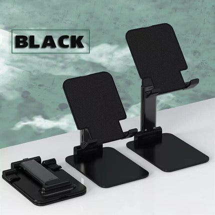 Foldable Adjustable Universal Desk Stand Holder For Mobile Phone Tablet Portable - Aimall