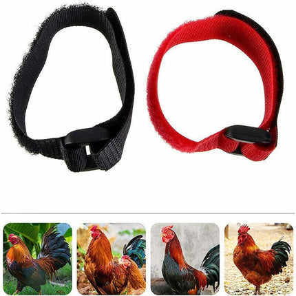 10PCS Anti Crow Collar for Roosters Cockerel No Crow Noise Neck Belt Nylon AU - Aimall