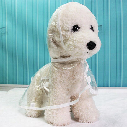 Puppy Waterproof Pet Dog Raincoat Jacket Clothes Vest Rain Outdoor Coat Hoodies - Aimall