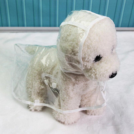 Puppy Waterproof Pet Dog Raincoat Jacket Clothes Vest Rain Outdoor Coat Hoodies - Aimall