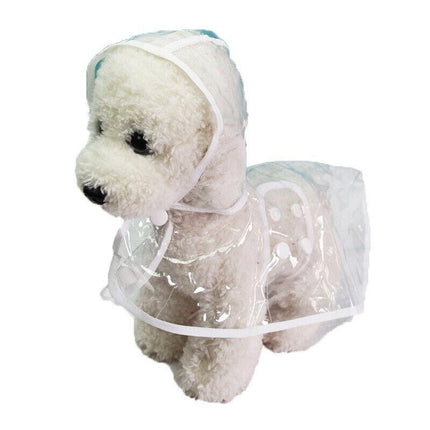 Puppy Waterproof Pet Dog Raincoat Jacket Clothes Vest Rain Outdoor Coat Hoodies - Aimall