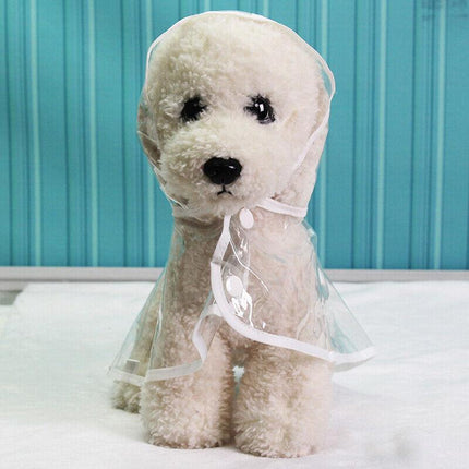 Puppy Waterproof Pet Dog Raincoat Jacket Clothes Vest Rain Outdoor Coat Hoodies - Aimall