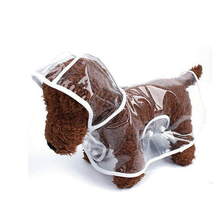 Puppy Waterproof Pet Dog Raincoat Jacket Clothes Vest Rain Outdoor Coat Hoodies - Aimall