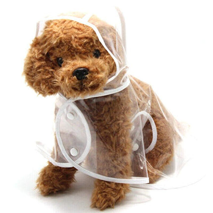Puppy Waterproof Pet Dog Raincoat Jacket Clothes Vest Rain Outdoor Coat Hoodies - Aimall