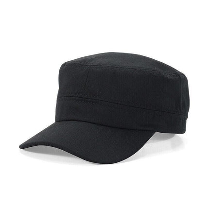 Army Plain Hat Classic Cadet Field Military Cap Style Patrol Baseball Adjustable - Aimall