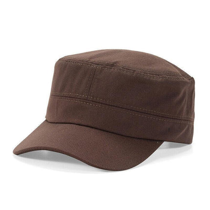 Army Plain Hat Classic Cadet Field Military Cap Style Patrol Baseball Adjustable - Aimall