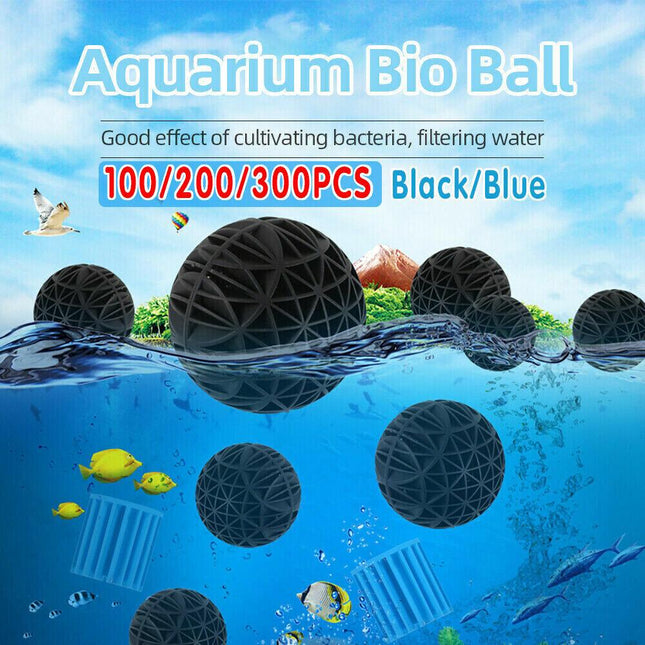 100-300X Bio Balls Aquarium Marine Fish Tank Pond Sump Filter Media Biological - Aimall