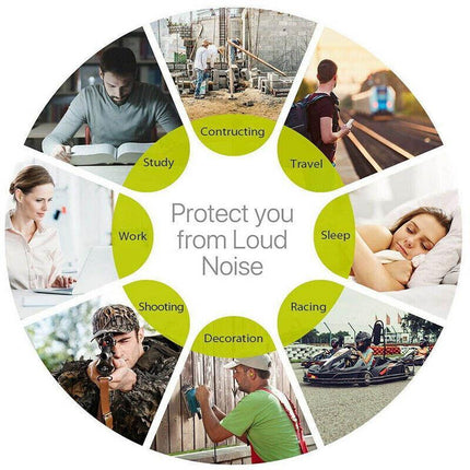 6pcs Soft Silicone Ear Plugs Comfortable Adjustable Sleep Anti Snore Moldable AU - Aimall