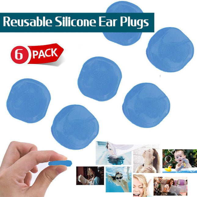 6pcs Soft Silicone Ear Plugs Comfortable Adjustable Sleep Anti Snore Moldable AU - Aimall