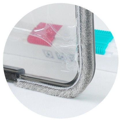 4-Way Safe Lockable Locking Pet Cat Dog Door Brushy Flap Screen L Large Size AU - Aimall