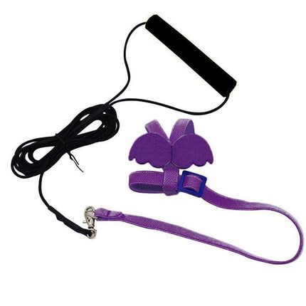 Adjustable Pet Parrot Bird Harness Lead Leash Flying Training Rope Cockatiel AU - Aimall