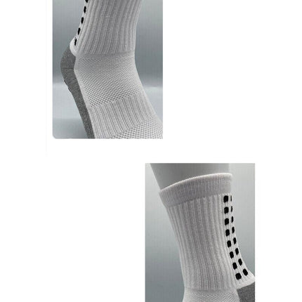 Sports Socks Anti-slip Hospital skid Soccer Basketball football PVC grip dots AU - Aimall