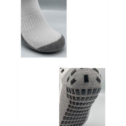 Sports Socks Anti-slip Hospital skid Soccer Basketball football PVC grip dots AU - Aimall