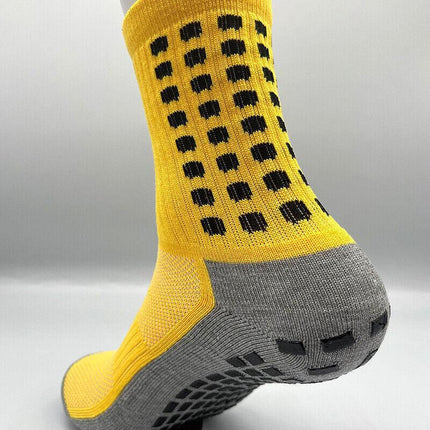 Sports Socks Anti-slip Hospital skid Soccer Basketball football PVC grip dots AU - Aimall