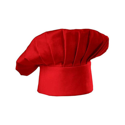 Chef Hat Baker Kitchen Cook Restaurants Catering Cap Men Women Black Red AU - Aimall