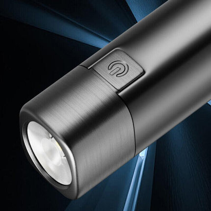 9000LM Mini LED Flashlight USB Rechargeable Portable Torch Power Bank Lamp Light - Aimall