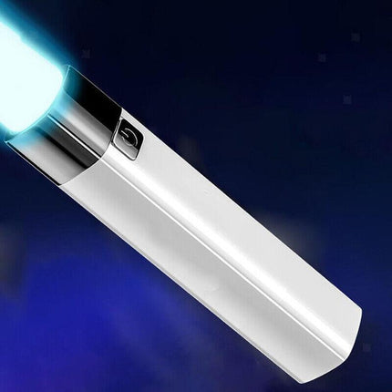 9000LM Mini LED Flashlight USB Rechargeable Portable Torch Power Bank Lamp Light - Aimall