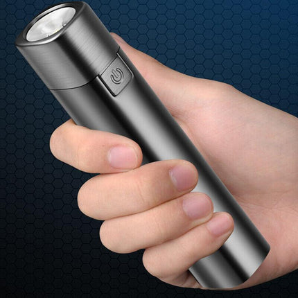 9000LM Mini LED Flashlight USB Rechargeable Portable Torch Power Bank Lamp Light - Aimall