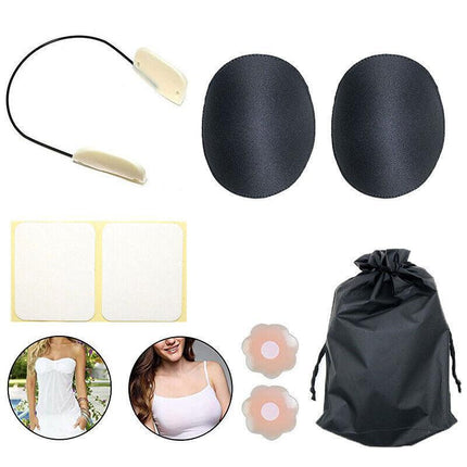 New Invisible Bra Push-Up Frontless Breast Lift Up Deep Covers Backless AU Stock - Aimall