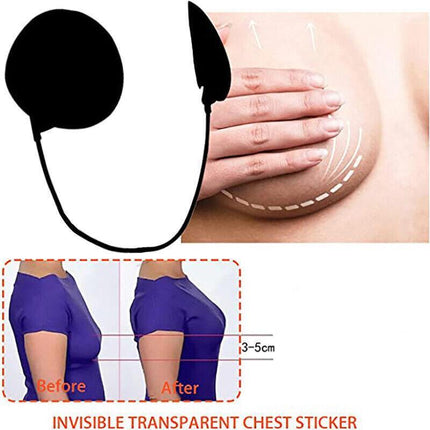 New Invisible Bra Push-Up Frontless Breast Lift Up Deep Covers Backless AU Stock - Aimall