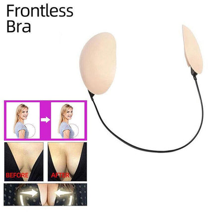 New Invisible Bra Push-Up Frontless Breast Lift Up Deep Covers Backless AU Stock - Aimall