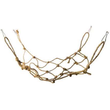 Pet Bird Parrot Hanging Hammock Ladder Toy Swing Hamster Rope Cage Perch Net AU - Aimall