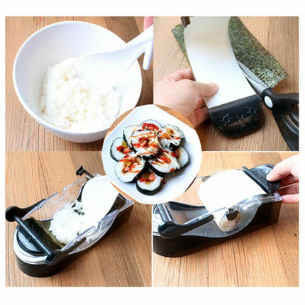 Sushi Maker Easy Roll Roller Machine Perfect Magic Kitchen Gadgets Delicious AU - Aimall