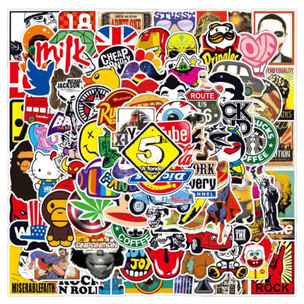 Random Skateboard Vinyl Sticker Graffiti Phone Luggage Car Bomb Decal Laptop AU - Aimall