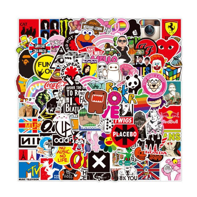 Random Skateboard Vinyl Sticker Graffiti Phone Luggage Car Bomb Decal Laptop AU - Aimall