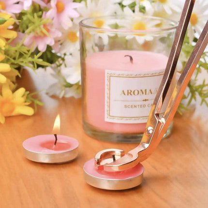 Rose gold Candle Wick Trimmer Scissors Stainless Steel Candle Cutter Snuffers AU - Aimall