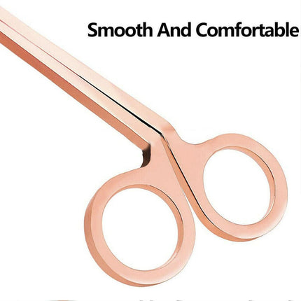 Rose gold Candle Wick Trimmer Scissors Stainless Steel Candle Cutter Snuffers AU - Aimall