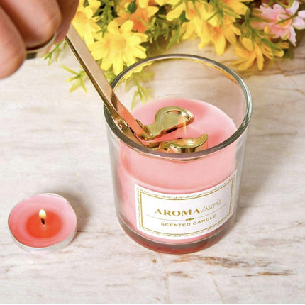 Rose gold Candle Wick Trimmer Scissors Stainless Steel Candle Cutter Snuffers AU - Aimall
