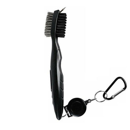 Golf Cleaning Brush Retractable Stock Color Groove Cleaner With Reel Club Ball - Aimall