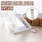 Pill Cutter Box Medicine Box Tablet Pill Splitter Grinder Crusher Storage Case - Aimall