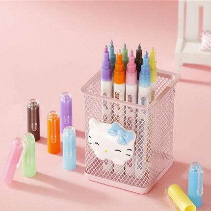 8PCS Multicolored Super Squiggles Outline Marker Pen Set Painting Art Kids DIY - Aimall
