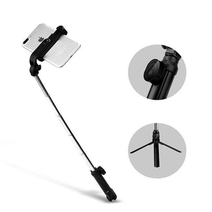Bluetooth Unipod Selfie Stick Rotating Tripod Wireless Remote For Mobile Phone - Aimall