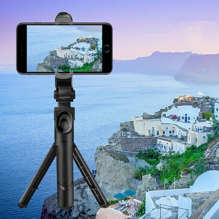Bluetooth Unipod Selfie Stick Rotating Tripod Wireless Remote For Mobile Phone - Aimall