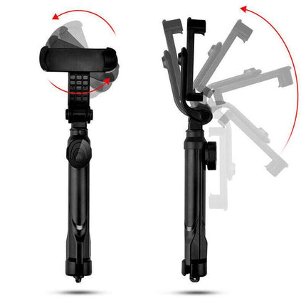 Bluetooth Unipod Selfie Stick Rotating Tripod Wireless Remote For Mobile Phone - Aimall