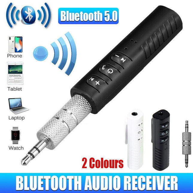 Wireless Bluetooth 3.5mm AUX Audio Music Receiver Stereo Home Car Adapter AU - Aimall